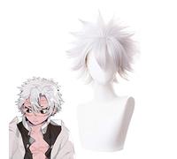 Démon Slayer Kimetsu No Yaiba Shinazugawa Sanemi Cosplay perruque Halloween fête Anime court gris argent perruque cheveux + casquette de perruque gratuite