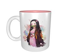 Demon Slayer Merchandise Tasse à café Kamado Tanjirou Kamado Nezuko Inosuke Hashibira Cadeau pour les fans d'anime pour anniversaire, anniversaire de mariage et autres moments spéciaux