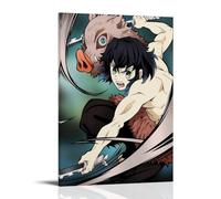 Demon Slayer Poster Anime Role Hashibira Inosuke Peinture décorative sur toile pour salon, chambre à coucher, art mural, impression photo, décoration moderne, pour chambre familiale, 20 x 30 cm