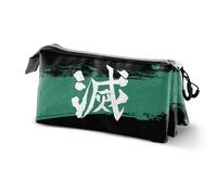 Karactermania - Trousse triple Demon Slayer Sutoriku Multicolore 23 x 11 cm