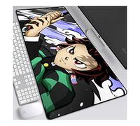 Demon Slayer Tapis de Souris XL 700x300mm Hydrorésistant Anime Mouse Pad Grand Tapis de Souris Gamer avec Base en Caoutchouc Anti-Glissant Surface Texturée pour Ordinateur et PC,B