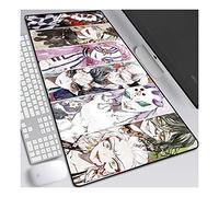Demon Slayer Tapis de Souris XL 800x300mm Hydrorésistant Anime Mouse Pad Grand Tapis de Souris Gamer avec Base en Caoutchouc Anti-Glissant Surface Texturée pour Ordinateur et PC, F
