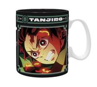 Demon Slayer Tasse 460ml Tanjiro Noir & Vert S2 Boîte Tasse Céramique ABYSTYLE
