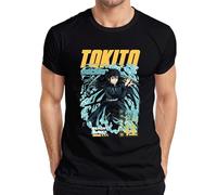 Demon Slayer Tokito Muichiro Mist Hashira Nebel Epée Cadeau T-shirt pour homme, Noir , M