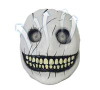 Demon Souriant - Masque Fantôme Effrayant | Masque D'Halloween Réaliste Pour Les Fêtes | Halloween Face Cover Adapté Aux Costumes Cosplay Dress Up Haunted House Tomented Events Spooky Performances Fes