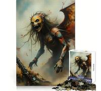 Démon Steampunk Ailé Puzzle 1000 Pièces Cadeau Adulte Exercice Cérébral Atelier Détente Cadeau Souvenir 38x52cm