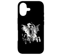 Démon supérieur à Cheval Tenant Un Art vectoriel Standard Coque pour iPhone 17