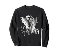 Démon supérieur à Cheval Tenant Un Art vectoriel Standard Sweatshirt