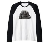 Démons Gothiques Sombres des Sept seigneurs Manche Raglan
