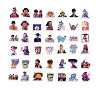 Demons Hunters Stickers, Rumi Mira Zoe Autocollant, Gommettes Enfant, Stickers Interrupteur, Sticker Voiture, Autocollants DéCoratifs Pour Fans, DéCo Portable, Valise 60 pcs (A)