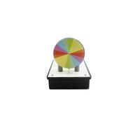 Démonstrateur de disque rotatif Newton à sept couleurs, persistance de la vision, synthèse de la lumière visible, physique, optique, composition de la lumière blanche, modèle d'enseignement