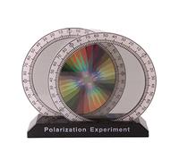 Démonstrateur de polarisation de la lumière - Jouet pédagogique expérimental - Instrument de test optique - Polarisateur de couleur