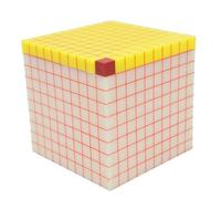 Démonstrateur D'unité De Volume Cube 10 Cm, Appareil Mathématique | Démonstration de mesure cubique et de conversion d'unités de volume