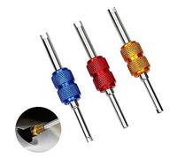 Démonte Obus de Valve,Demonte Valve Pneu Outil,Démonte Obus Valve,Démonte Obus Valve Presta,Demonte Valve Pneu Double Tête, Outils de Reparation de Valve des Pneus pour Dépose de Valve de Pneu, 3PCS