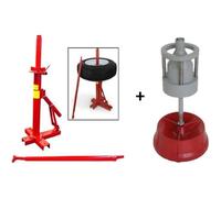 Démonte Pneu 13'' à 21'' manuel Auto + Equilibreuse de Roue manuelle portable