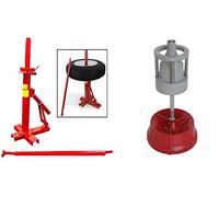 Démonte Pneu 13'' à 21'' Manuel Auto + Equilibreuse de Roue Manuelle Portable