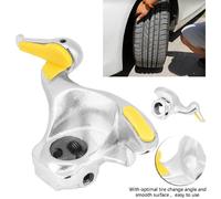 Démonte-pneu - Monte-démonte - Tête de canard 30mm - Acier inoxydable - Argent + Jaune - Universel