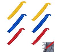 Démonte-pneu vélo 6 pièces ultra résistants pour VTT et vélo route - Leviers ergonomiques renforcés pour pneus tubeless - Outils portables anti-casse noirs