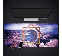 DemonVIP Tapis de Souris Bloc-Notes d'impression HD Edge Lock Computer Game Jeu de Clavier en Caoutchouc Naturel (60cmx30cm)