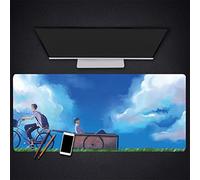 DemonVIP Tapis de Souris Grand Tapis en Caoutchouc Anti-dérapant Tapis de Souris Clavier Souris d'ordinateur Portable Glissant Grande Manette de Jeu (60cmx30cm)