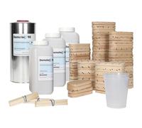 Demotec Colle pour onglons 90 - Lot de 42 Durcissement rapide pour talonnettes en bois