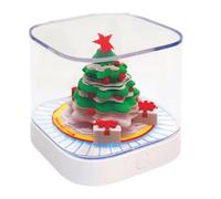 Demsyeq Calendrier artistique | Arbre de Noël 3D avec lumière - Organiseur pour la gestion du temps, la planification quotidienne, le suivi des corvées, la salle de classe, la maison, la cuisine