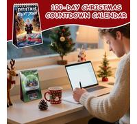 Demsyeq Calendrier de Noël compte à rebours - Décoration de compte à rebours de Noël, panneau décoratif de 100 jours pour fêtes saisonnières, décorations d'Halloween, Pâques, Saint-Valentin, thèmes