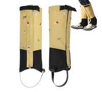 Demsyeq Guêtres de randonnée | Protections antidérapantes réglables | Guêtres de protection pour | Pour garçons et filles - Pour l'escalade, la moto, les raquettes, le cyclisme, le ski, la