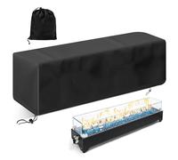 Demsyeq Housse de protection imperméable pour table de feu de barbecue, abri carré résistant à l'usure et aux intempéries pour plage, jardin, camping, balcon, hayon, extérieur, camping-car, voyage