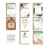 Demsyeq Invitations de célébration avec enveloppes | Lot de cartes d'invitation créatives pour événement, fournitures de rassemblement, jolies cartes d'invitation pour anniversaire, fête prénuptiale