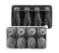 Demsyeq Moules à glaçons mignons | Machine à glaçons - Moule à chocolat en silicone en forme d' à 4 cavités, gadget de cuisine pour whisky, cocktails, thé, café