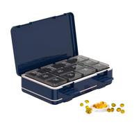 Demsyeq Pilulier de voyage portable - 7 jours par semaine - Pour sac à dos de poche