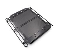 DEMULAX 1 Jeu de Barres de Toit, for Traxxas, TRX6, for, G63 1/10 RC Crawler Car Top Shelf Metal avec Panneau en Fibre de Carbone Galerie de Toit pour Voiture Jouet