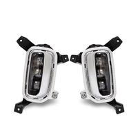 DEMULAX 1 jeu de feux antibrouillard for voiture, for Kia, Seltos KX3 2020 2021 LED DRL jour pare-chocs conduite blanc 12 V accessoires lampe étanche Feux de brouillard(Black KOREA TYPE)