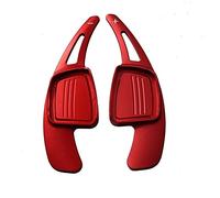 DEMULAX 1 paire de palettes de changement de vitesse for volant de voiture, for Audi, A3 S3 Facelift A5 S5 2017 A4 B9 Q7 2016-2017 TT TTS en aluminium Palette de changement de vitesse(Rot)