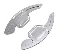 DEMULAX 1 paire de palettes de changement de vitesse for volant, extension de levier de vitesse, for Seat, Alhambra Ateca Leon MK3 5F FR en alliage d'aluminium Palette de changement de vitesse(Silver)