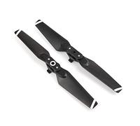 DEMULAX 1 paire d'hélices pliables à dégagement rapide 4730F à lame blanche/rayée dorée CW CCW, for drone DJI, SPARK