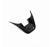 DEMULAX 1 Pc Garniture de Voiture Garniture de Volant de Voiture Couvercle de Cadre de Bouton de Commande, for Ford, Transit 2020 2021 ABS ABS Fibre de Carbone Autocollant pour Volant(Type 1)