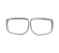 DEMULAX 2 pièces ABS chromé style de voiture rétroviseur de voiture garniture de couverture de bouclier à sourcils, for Mitsubishi, for Eclipse Cross 2018 2019 Sourcils pluie pour rétroviseur de voitu
