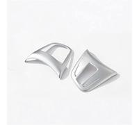 DEMULAX 2 pièces Accessoires de Garniture de Couvercle de Bouton de Volant chromé ABS de Voiture, for, for BMW, série 2 F45 F46 218i X1 F48 2015-2017 Autocollant pour Volant