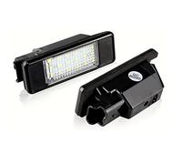 DEMULAX 2 pièces Canbus éclairage de Plaque d'immatriculation numéro Lampe Blanc, for Peugeot 207 2004-2012 307 2001-2008 308 2007-2013 3008 5D Crossover 08-12 Éclairage de Plaque d'immatriculation