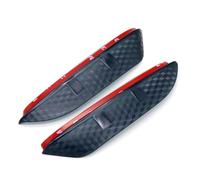 DEMULAX 2 pièces en Plastique ABS rétroviseur sourcil décoration Bande Garniture Style de Voiture, for Peugeot, for 3008 GT / 5008 GT 2017 2018 Sourcils Pluie pour rétroviseur de Voiture