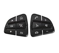 DEMULAX 2 pièces, for Mercedes, for Benz, classe C W205/classe GLC W253 boutons de commande interrupteur Commutateur de commande au volant(BLACK Black)