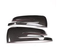 DEMULAX 2 pièces garniture de couvercle de rétroviseur latéral en Fiber de carbone, for Mercedes-Benz, ABCE GLA classe W204 W212 accessoires de voiture en plastique ABS capuchon de protection de rétro