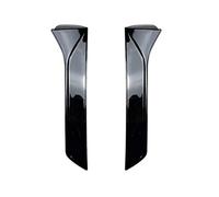 DEMULAX 2 pièces lèvre de becquet latéral fenêtre arrière Voiture d'aile, for Seat, Leon 5F FR Mk3 MK3.5 2013-2021 aileron Style ABS Noir Brillant Aileron de Lunette arrière(Black Gloss Black)