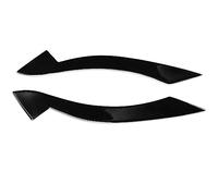 DEMULAX 2 pièces sourcils et paupières de phares de voiture noirs brillants, for BMW Z4 E89 2009 2010 2011 2012 2013 2014 2015, kits de carrosserie, autocollants de réglage de voiture Autocollant de p