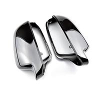 DEMULAX 2Pcs Carbon Fiber Style Rearview Mirror Shells Cover Protection Cap Car Styling Shell Side Covers, for, A3 A4 A5 B8.5 capuchon de protection de rétroviseur extérieur(Bright black)