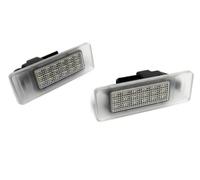 DEMULAX 2x LED Éclairage de plaque d'immatriculation Blanc Canbus, for Clio V Espace V Koleos II Megane IV Scenic IV Talisman Master III Movano B 19+ GT-R R35 Éclairage de plaque d'immatriculation