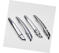 DEMULAX Autocollant de garniture de couverture de poignée de porte de voiture chromé en Fiber de carbone, for citroën, Berlingo III 2018 2019 2020 2021 2022 garniture de poignée de porte automobile(Si