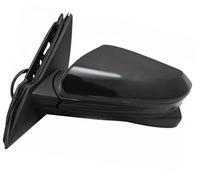 DEMULAX Bloc de rétroviseur extérieur Rétroviseur latéral, pour Civic Hatchback 2009-2012, assemblage arrière extérieur de voiture(BLACK 11 Wire Black Right Driver Side)